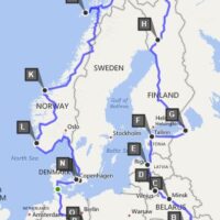 Traseu moto Romania Norvegia Nordkapp Capul Nord
